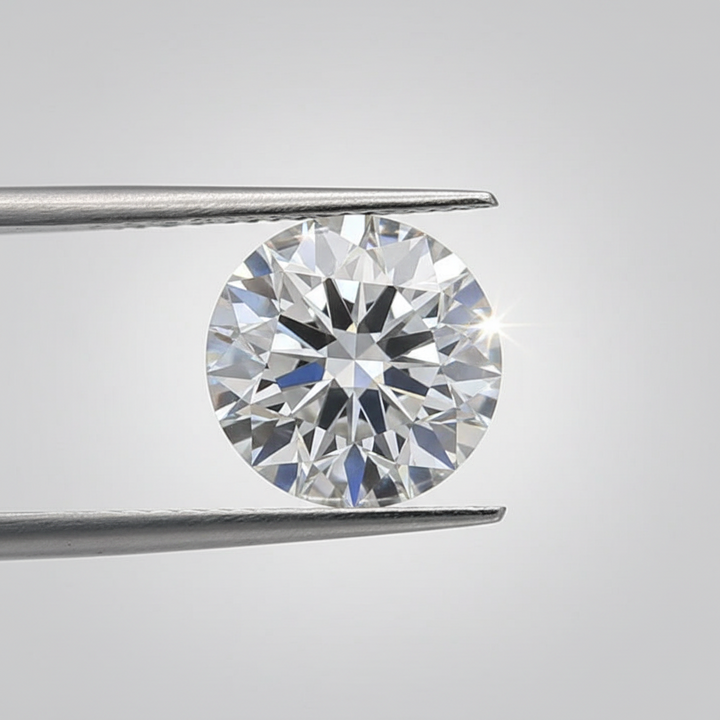 Diamante coltivato in laboratorio rotondo da 2,31 carati, SI2/G