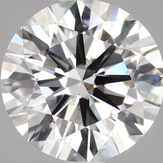 Diamante cultivado en laboratorio de talla redonda de 2,35 quilates VS2 F
