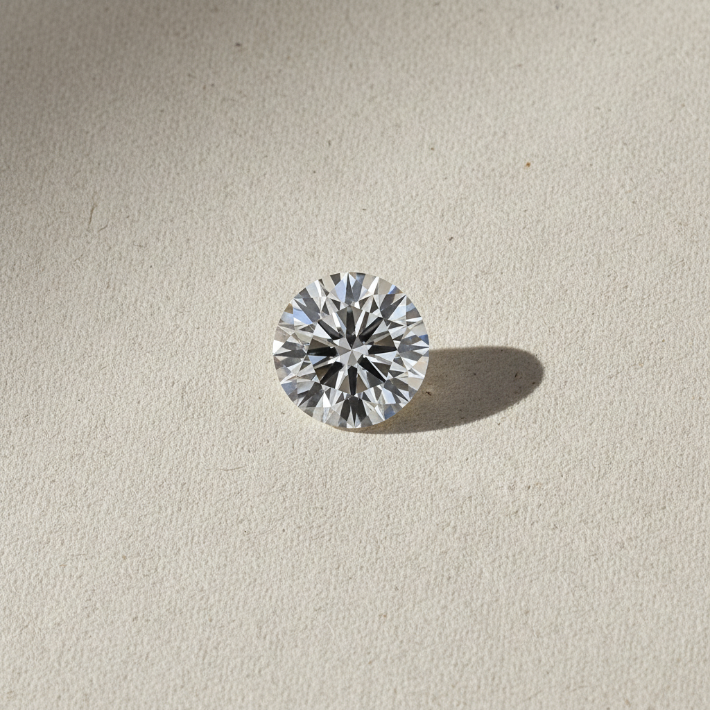 2.35 Carat Round F VS2 Lab Grown Diamond Ideal Cut IGI Certified