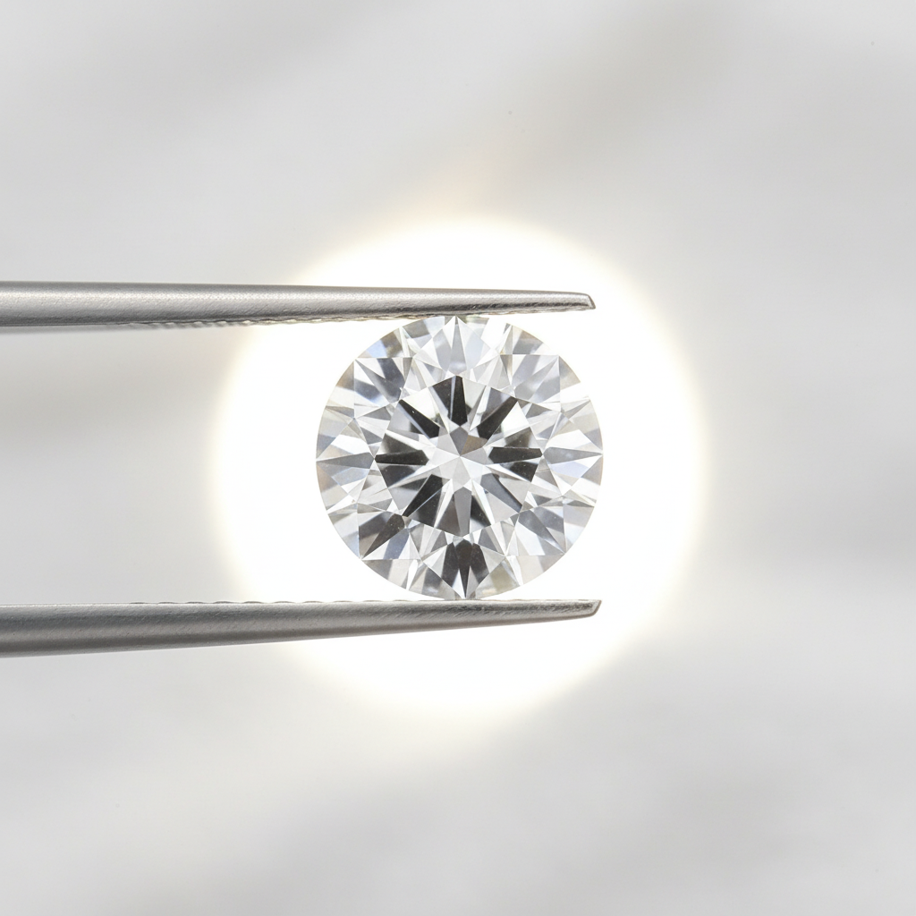 IGI Certified 2.35 Ct F Color VS2 Round CVD Diamond with 8.55mm Diameter