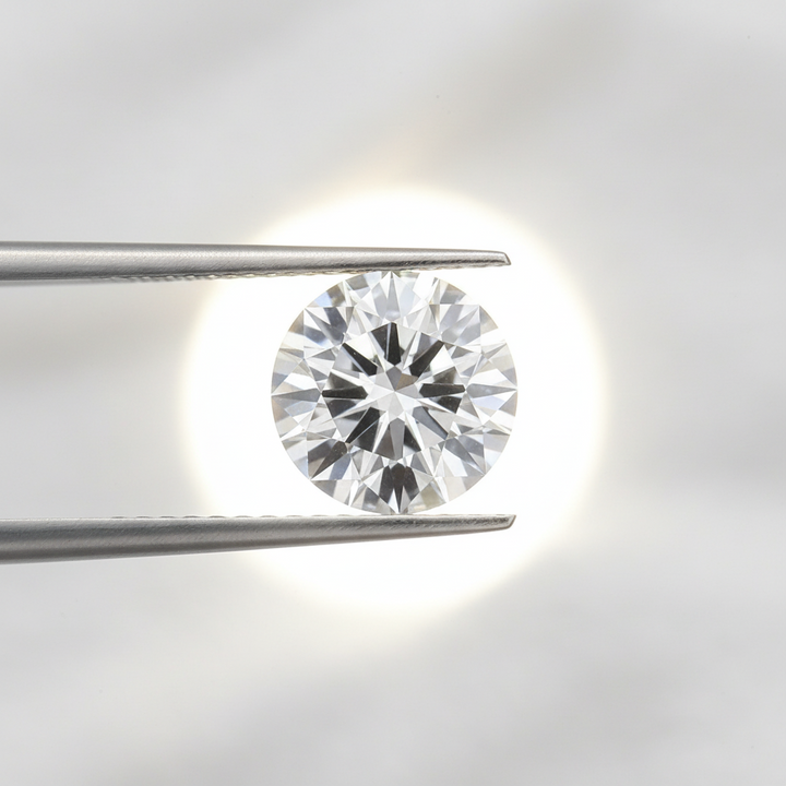 IGI Certified 2.35 Ct F Color VS2 Round CVD Diamond with 8.55mm Diameter