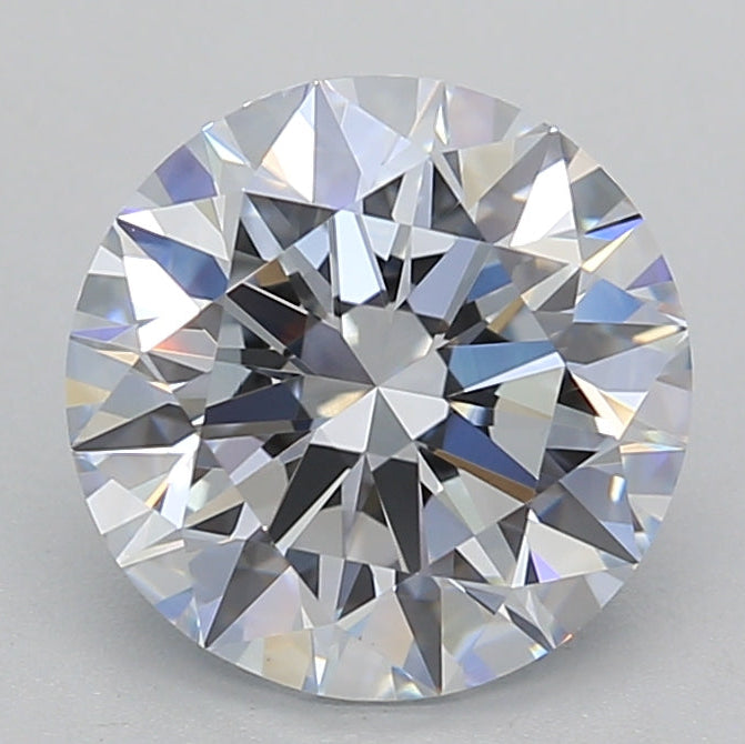 Diamante redondo cultivado en laboratorio de 2,36 quilates VVS2 H