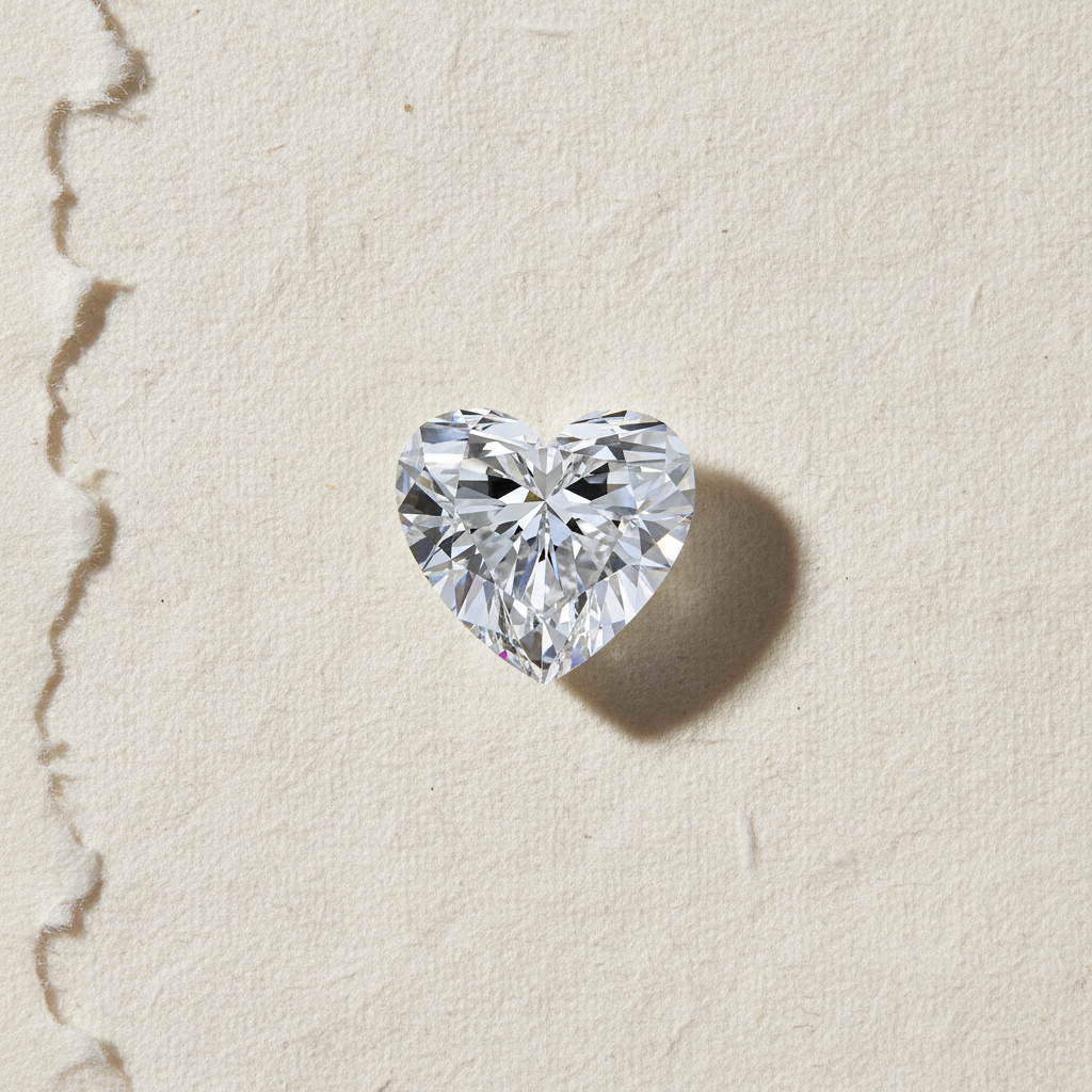 2.42 Carat Heart Cut Lab Grown Diamond VVS2 D Color IGI Certified
