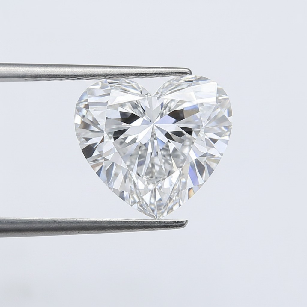 2.42 Carat D Color VVS2 Heart Shape CVD Lab Grown Diamond IGI Certified
