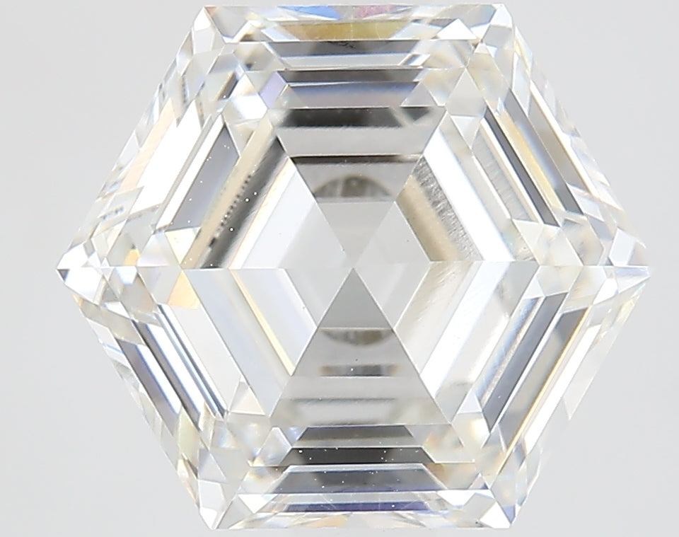 2.45 Carat Hexagonal Cut Lab Grown Diamond VS1F