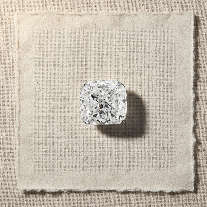 2,50 Karat kissengeschliffener, im Labor gezüchteter Diamant, VVS2/D