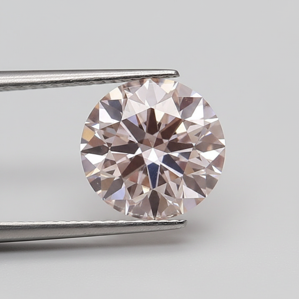 IGI Certified 2.50 Ct Fancy Intense Pink VS1 Round CVD Lab Grown Diamond