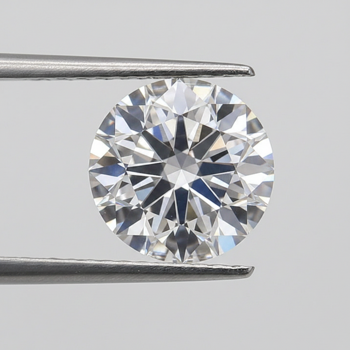 2,50 karaat ronde lab-gegroeide diamant, VVS2/G