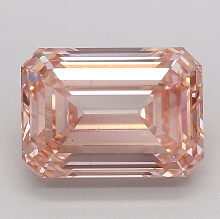 2.51 Carat Emerald Lab Grown Diamond VS2 FANCY INTENSE PINK