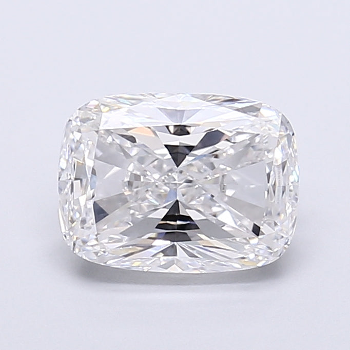 2.52 Carat Cushion Cut Lab Grown Diamond VVS2 D