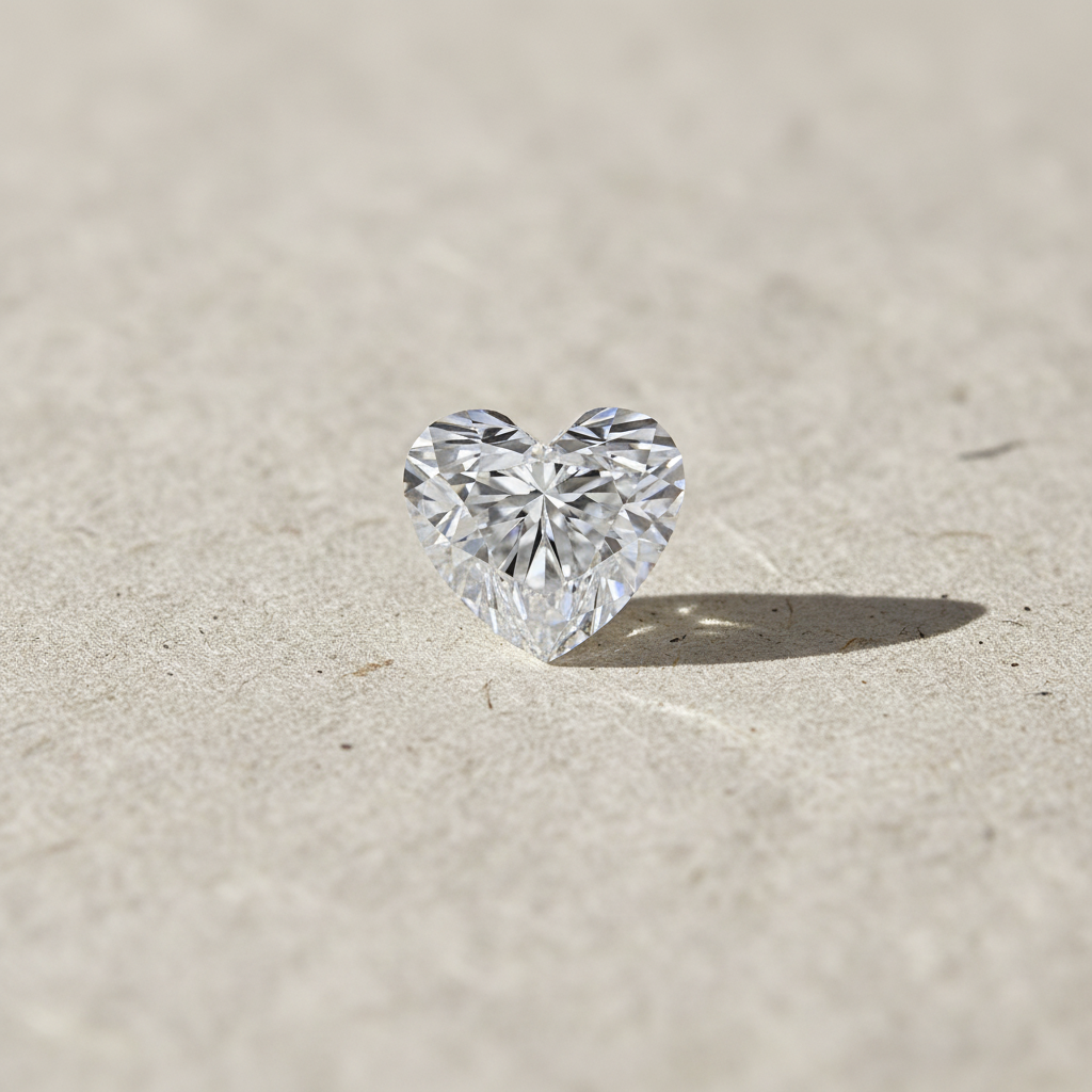 2.52 Carat Heart Cut Lab Grown Diamond VS1 D Color IGI Certified
