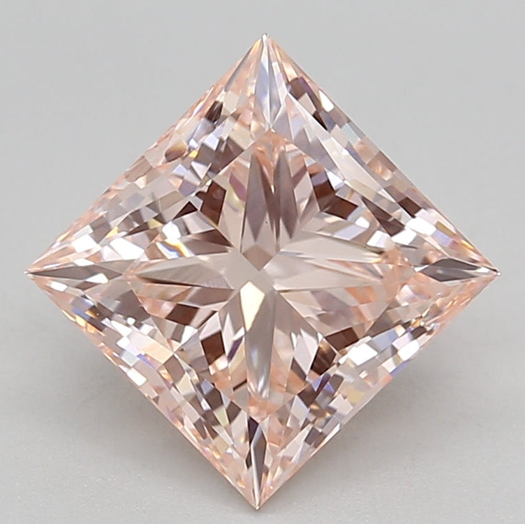 Diamante coltivato Princess Lab da 2,52 carati VS1 FANCY ROSA INTENSO