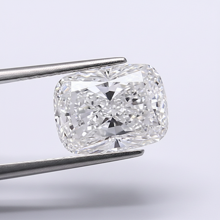 2.53 Carat Cushion Cut Lab Grown Diamond, VVS2/D