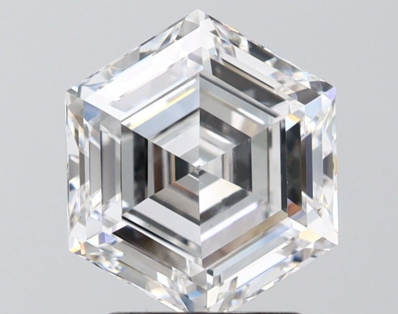2.53 Carat Hexagonal Cut Lab Grown Diamond VS1E