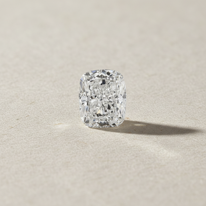 2.54 Carat Cushion Cut Lab Grown Diamond, VVS1/F