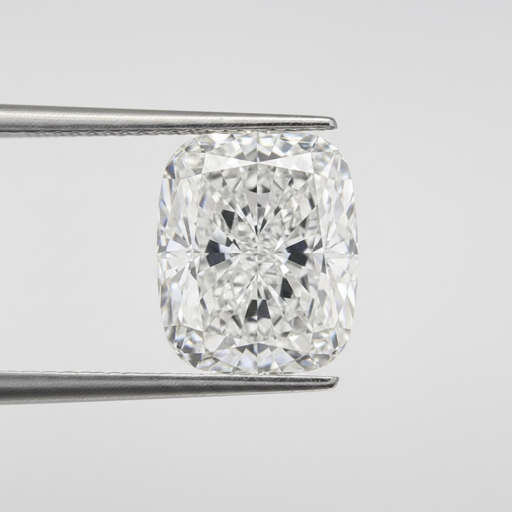 2.54 Carat Cushion Cut Lab Grown Diamond, VVS1/F