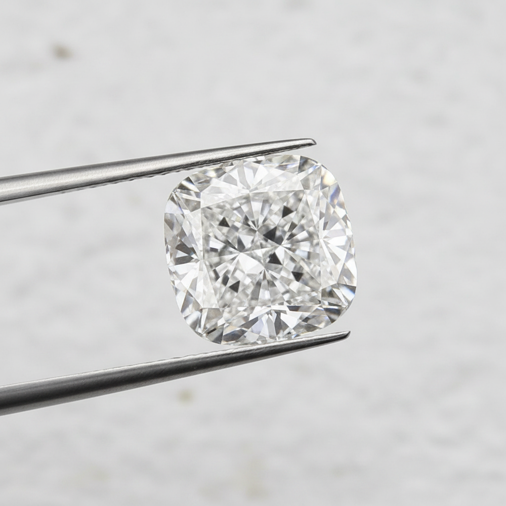 2.55 Carat Cushion Cut Lab Grown Diamond, VVS1/D