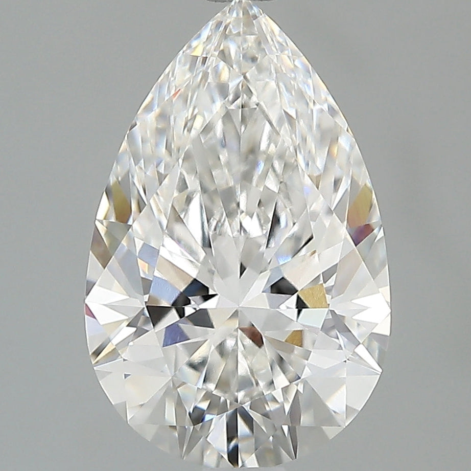 2.55 Carat Pear Cut Lab Grown Diamond VVS1F