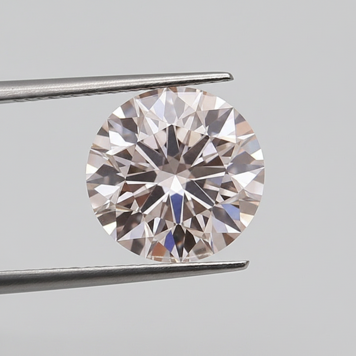 IGI Certified 2.55 Ct Fancy Intense Pink VS1 Round CVD Lab Grown Diamond