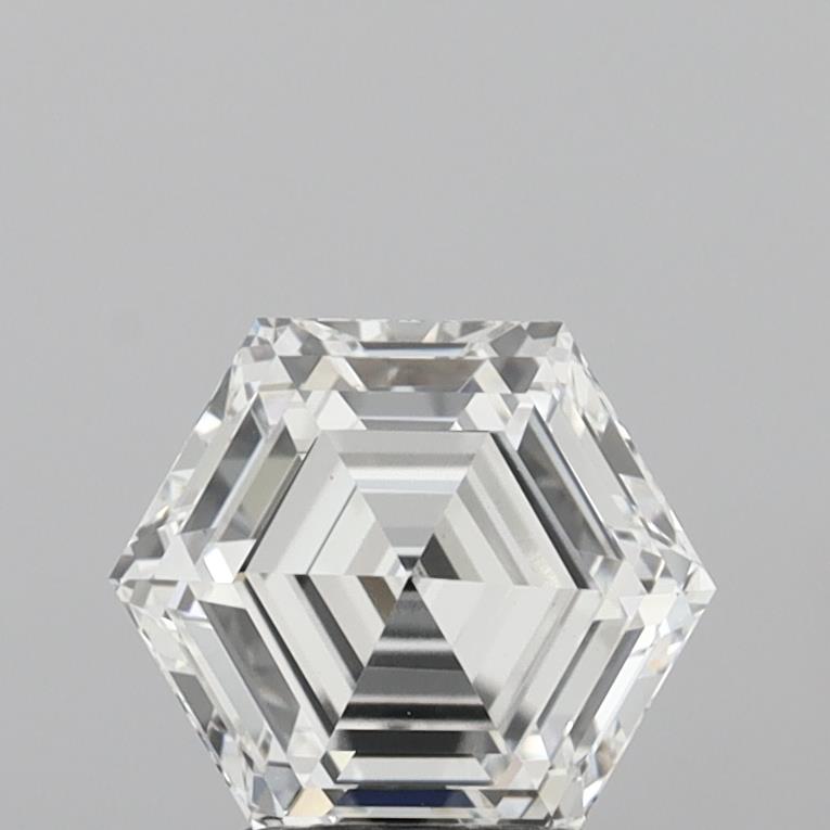 2.57 Carat Hexagonal Cut Lab Grown Diamond VS1E