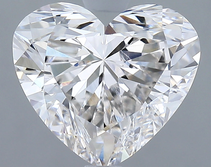 Diamante cultivado em laboratório de coração de 2,58 quilates VVS1 F