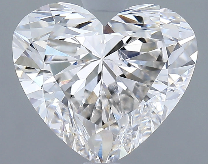 2,58 Karat herzförmiger, im Labor gezüchteter Diamant VVS1 F