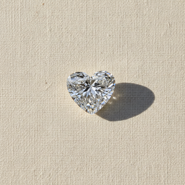 2.58 Carat Heart Cut Lab Grown Diamond VVS1 F Color IGI Certified
