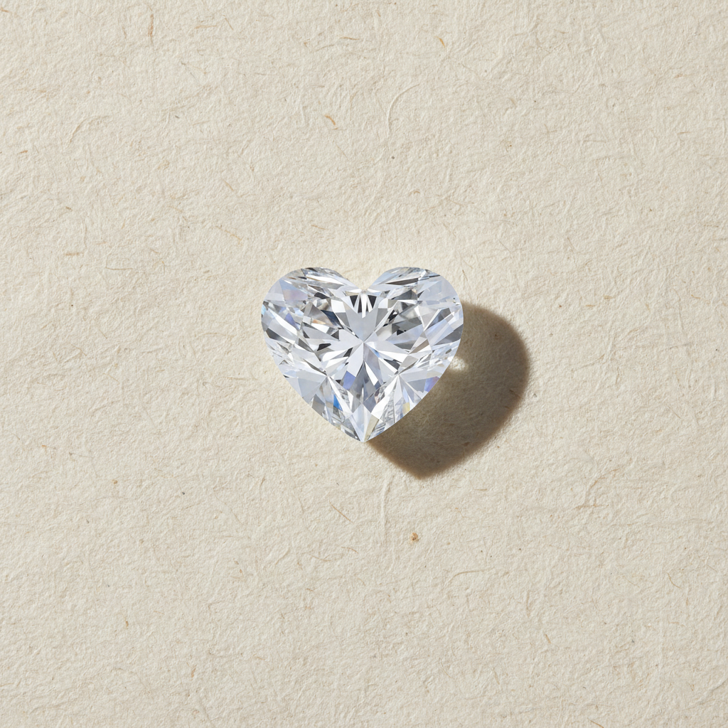 2.59 Carat Heart Cut Lab Grown Diamond VS2 D Color IGI Certified
