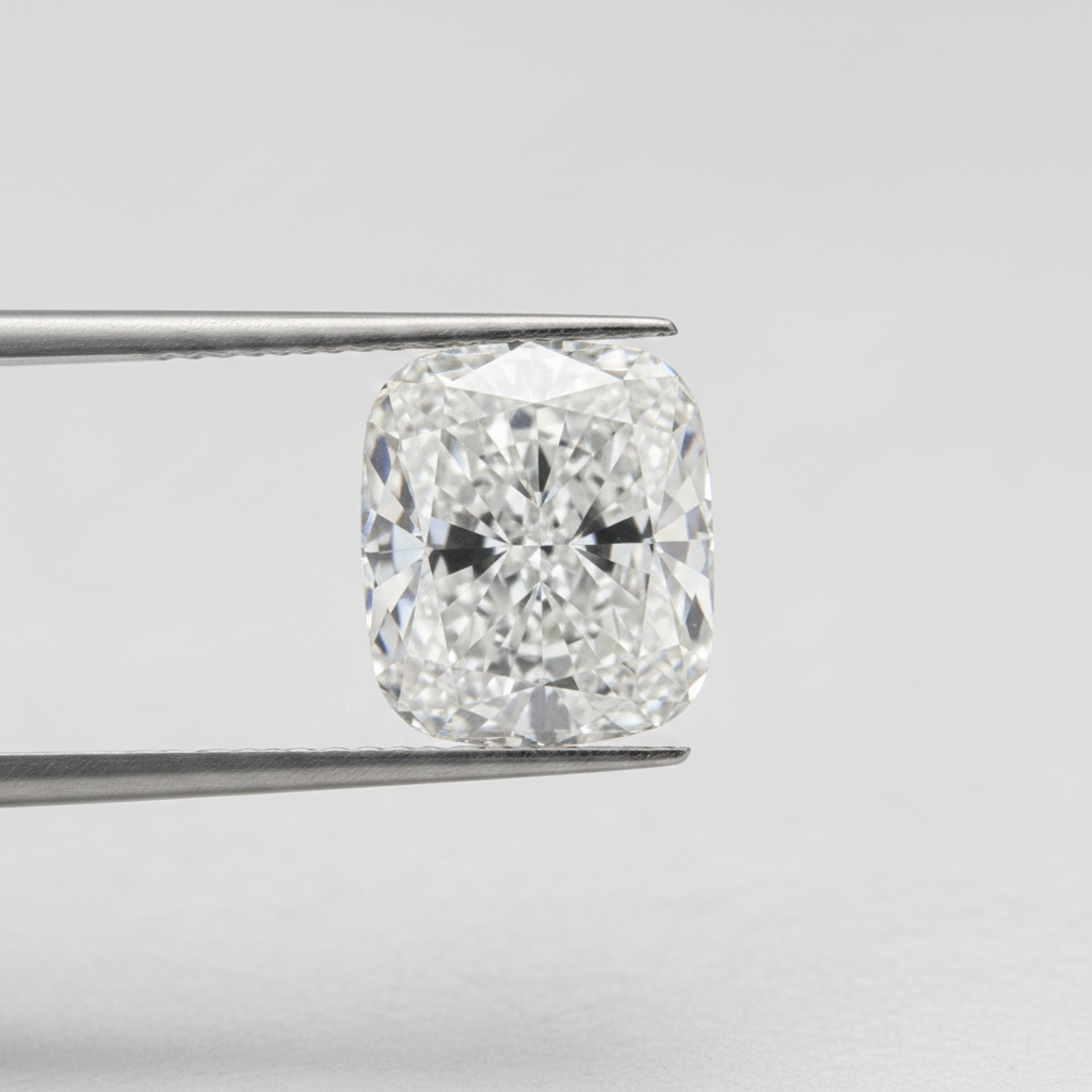 Diamant cultivé en laboratoire taille coussin de 2,60 carats, VS1/E