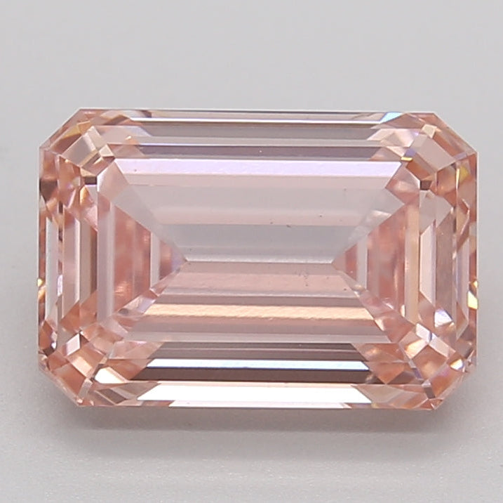 2.67 Carat Emerald Lab Grown Diamond VS1 FANCY INTENSE PINK