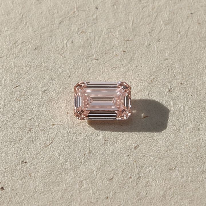 2.67 Carat Emerald Lab Grown Diamond, VS1/FANCY INTENSE PINK