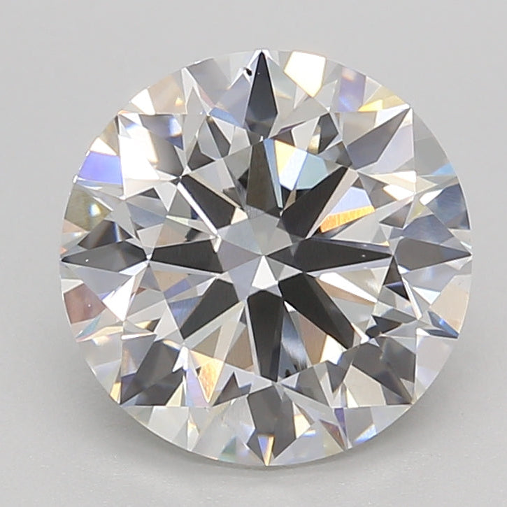 2.76 Carat Round Lab Grown Diamond VS2 F