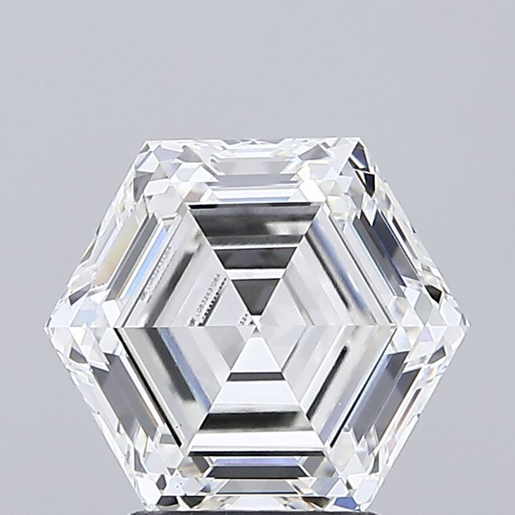 2.77 Carat Hexagonal Cut Lab Grown Diamond VS1F