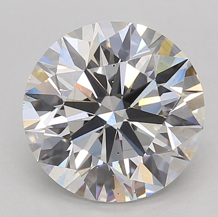 2.84 Carat Round Lab Grown Diamond VS2 G
