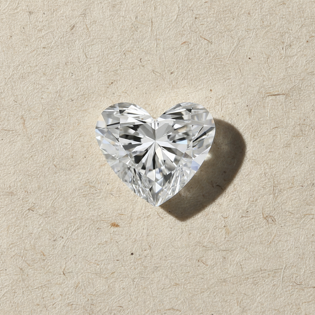2.86 Carat Heart Cut Lab Grown Diamond VS1 E Color IGI Certified
