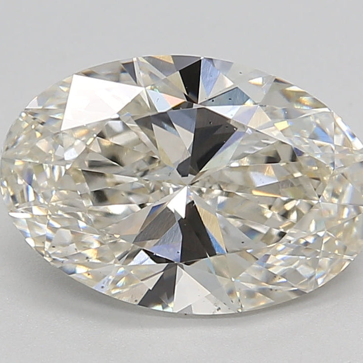 2,87 Karat ovaler, im Labor geschliffener Diamant VS2 G