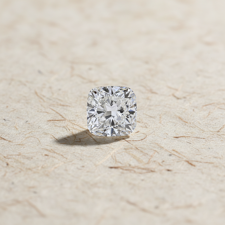 Diamant cultivé en laboratoire taille coussin de 2,90 carats, VVS2/F
