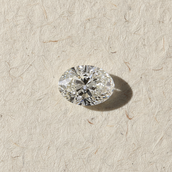 2,95 Karat ovaler, im Labor geschliffener Diamant, VS1/H