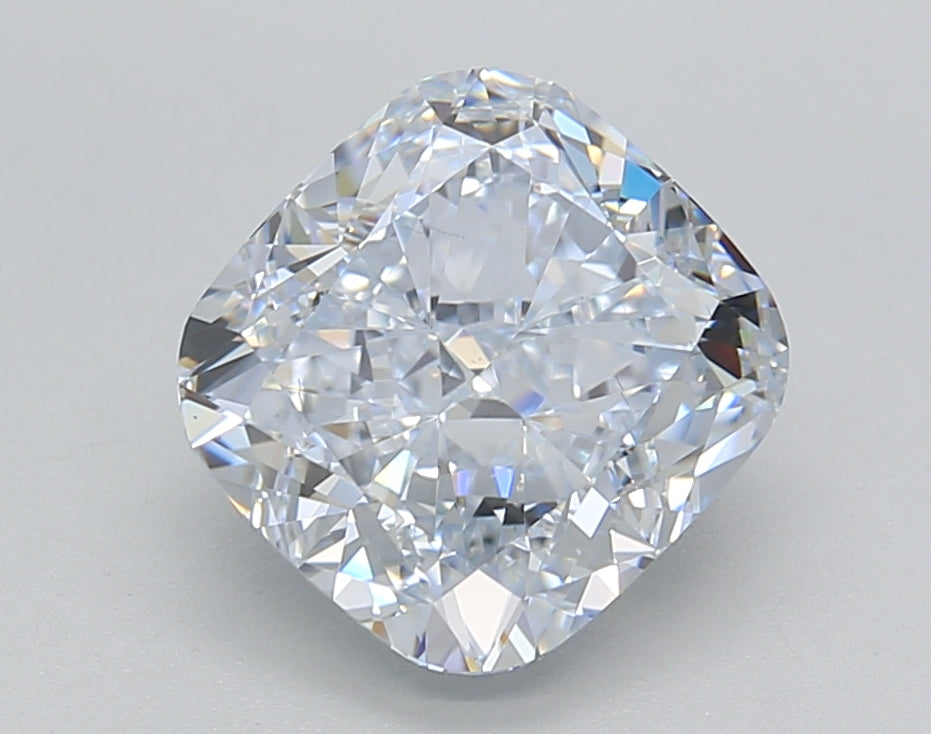 2.95 ct HPHT Cushion Cut Lab-Grown Diamond, F Color, VS1 Clarity