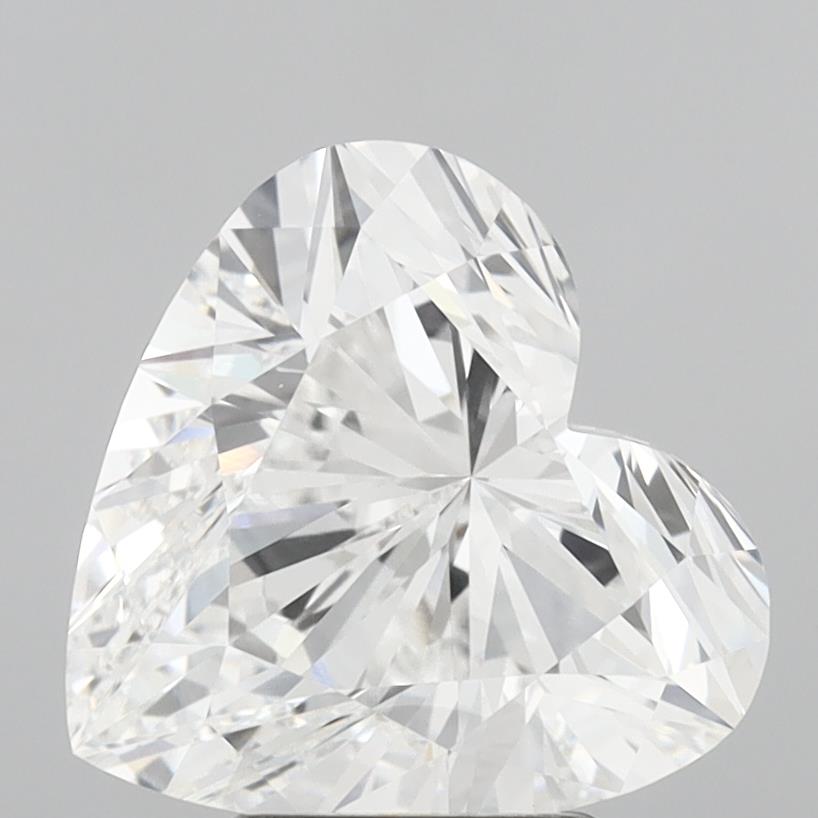 4.03 Carat Heart Cut Lab Grown Diamond, VVS2/D