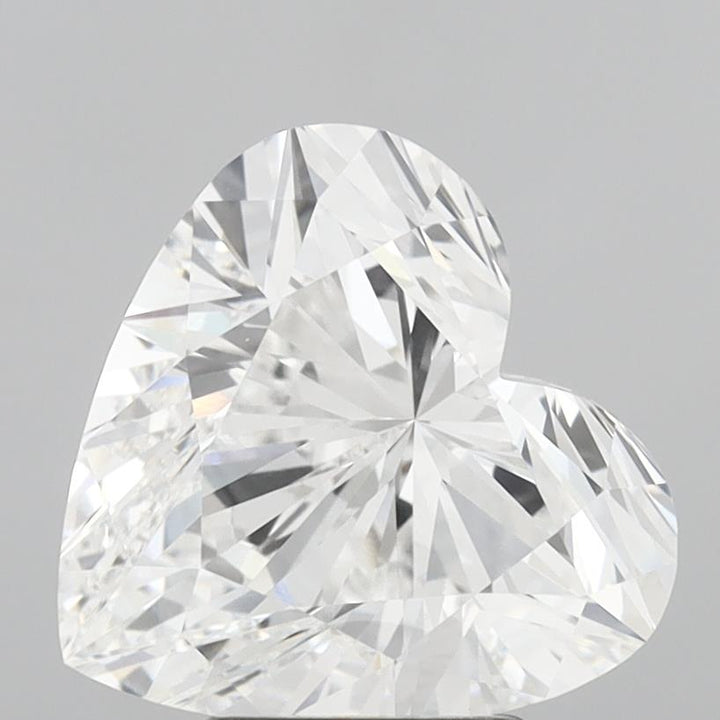 Diamant cultivé en laboratoire, taille cœur, 4,03 carats, VVS2/D