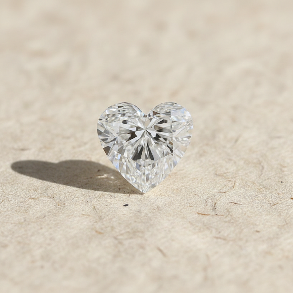 4.03 Carat Heart Cut Lab Grown Diamond VVS2 D Color IGI Certified
