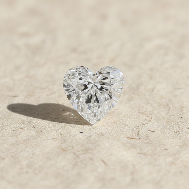 4.03 Carat Heart Cut Lab Grown Diamond VVS2 D Color IGI Certified
