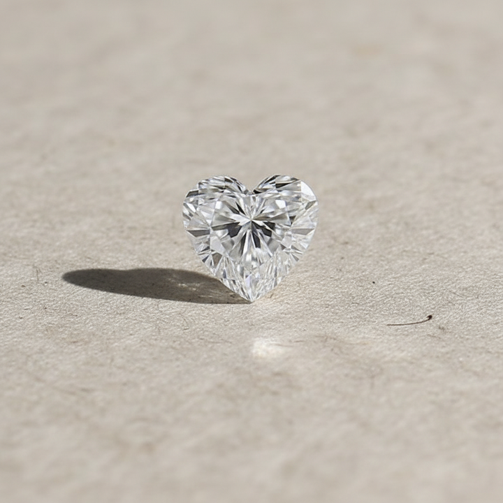 5.08 Carat Heart Cut Lab Grown Diamond VVS2 D Color IGI Certified
