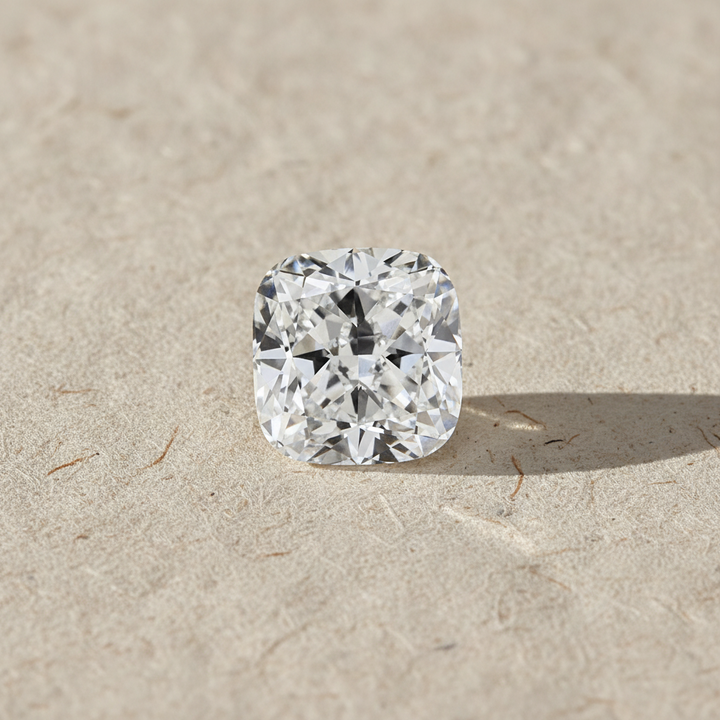 4.07 Carat Cushion Modified Cut Lab Grown Diamond, VVS1/D