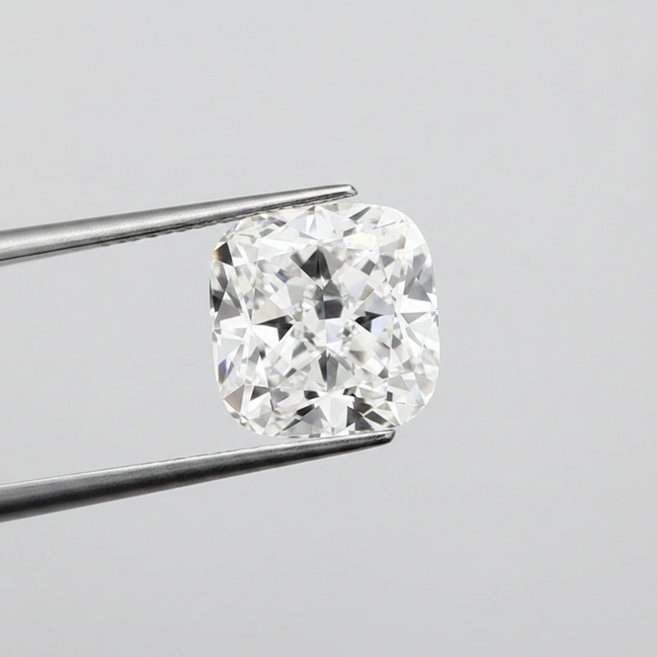 4.07 Carat Cushion Modified Cut Lab Grown Diamond, VVS1/D