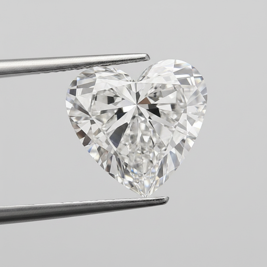 2.00 Carat Heart Cut Lab Grown Diamond VS1 F Color IGI Certified
