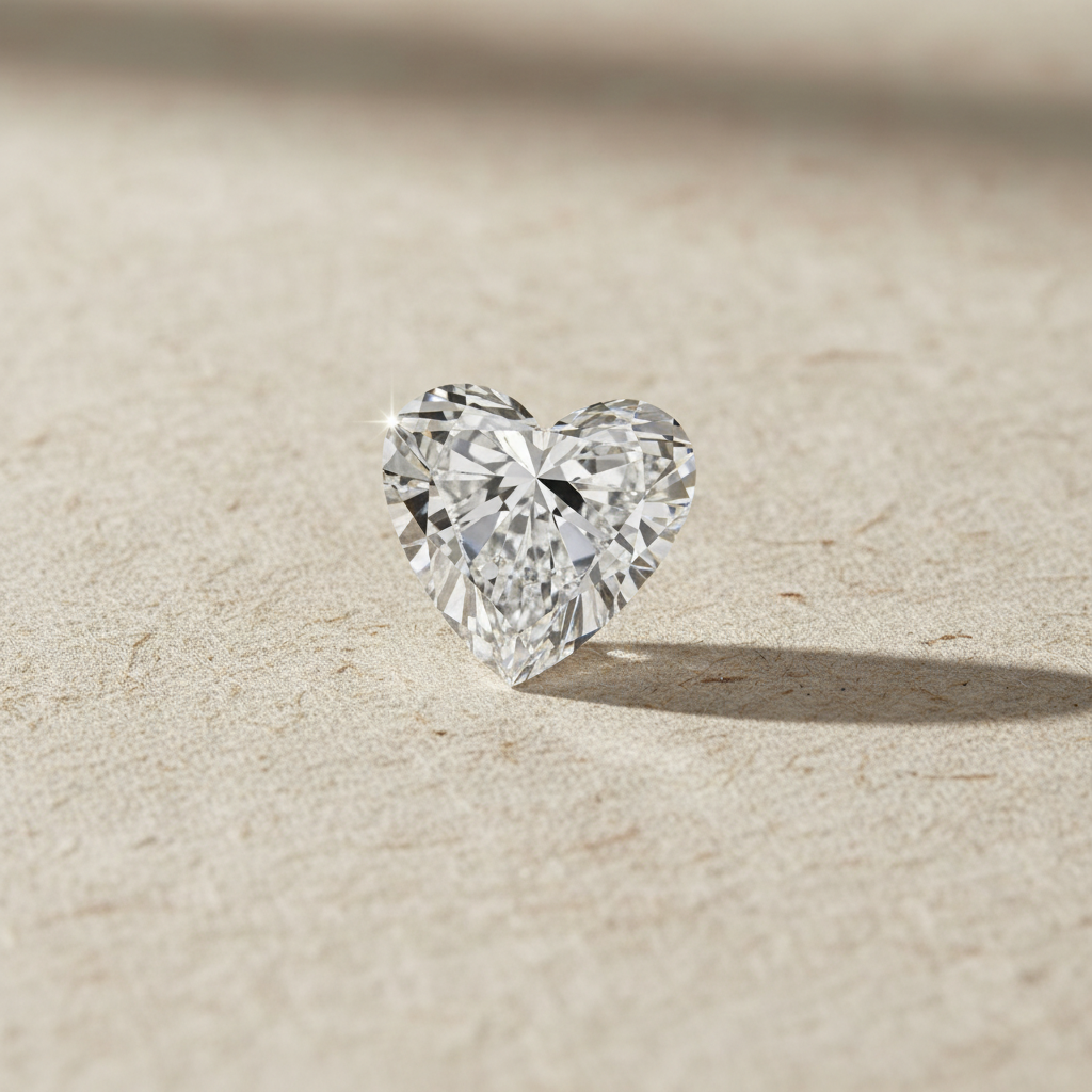 2.00 Carat Heart Cut Lab Grown Diamond VS1 F Color IGI Certified
