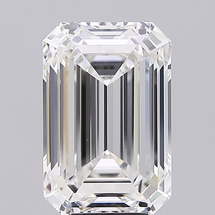 8.13 Carat Emerald Cut Lab Grown Diamond, VVS2/F