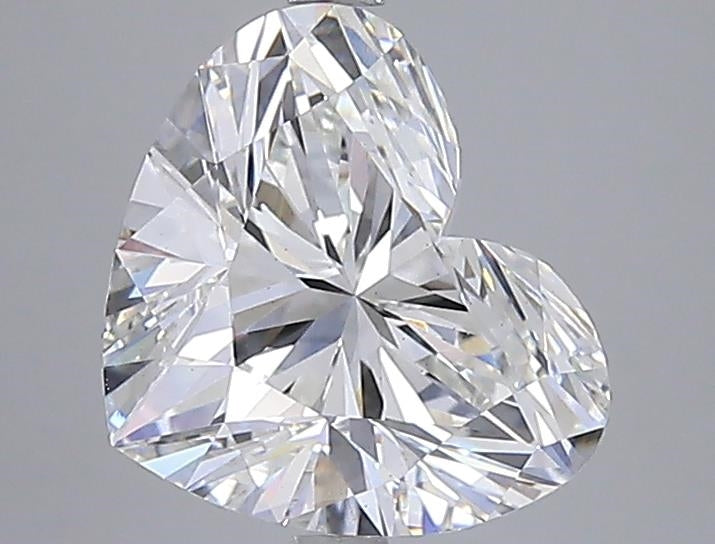 5,05 Karat herzförmiger, im Labor gezüchteter Diamant, VS1/F
